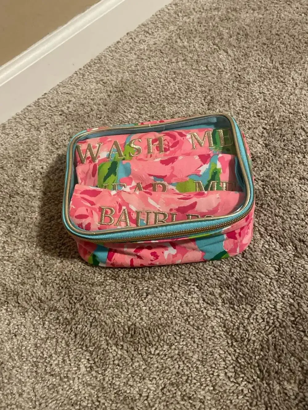 Lilly Pulitzer Wash & Wear Bag Baubles Makeup Case
